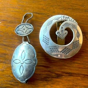 VINTAGE NATIVE AMERICAN STERLING PIECES